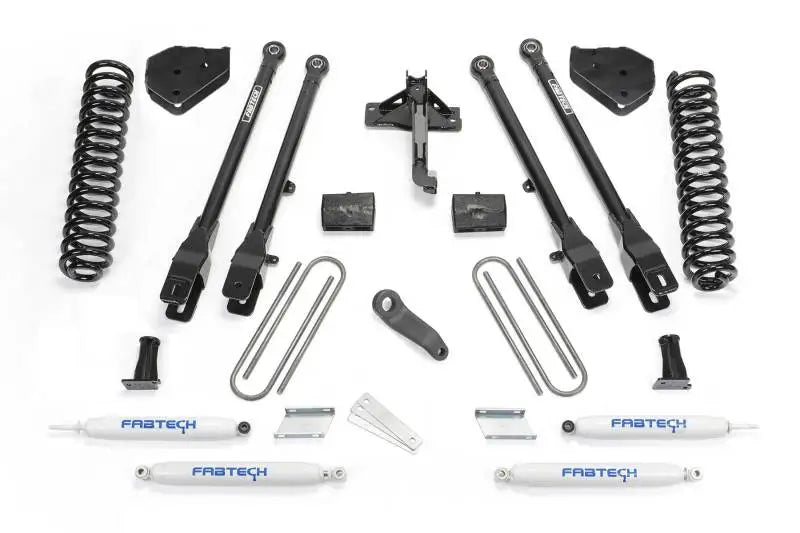 Truck suspension lift kit components for Ford F250 4WD Diesel with sway bar upgrade