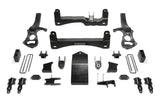 Black suspension lift kit components for GMC Sierra with adaptive ride control, minor trimming required