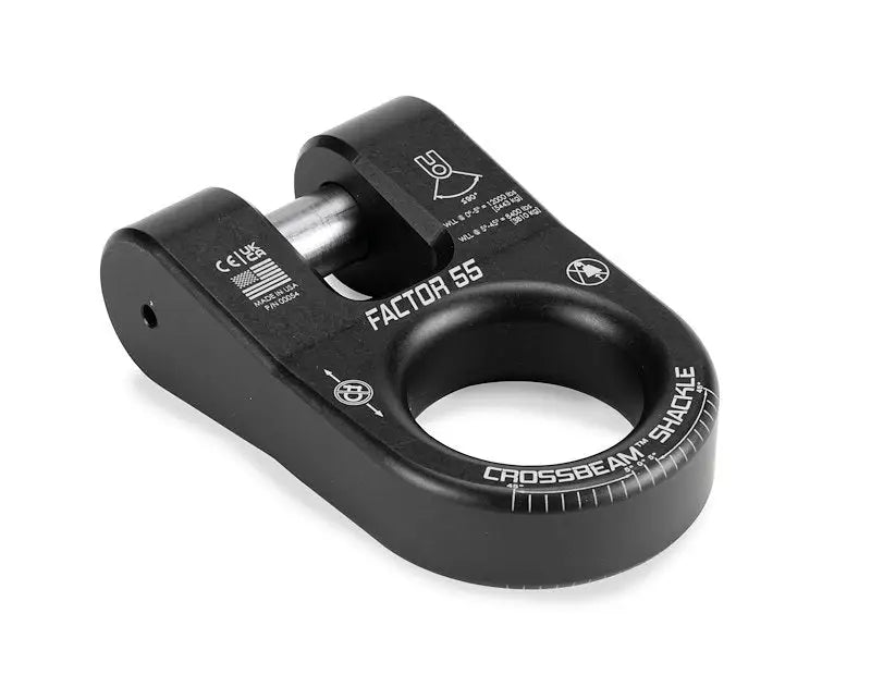 Factor 55 0005404 Crossbeam Shackle Black Quality winch cable shackle from Factor 55