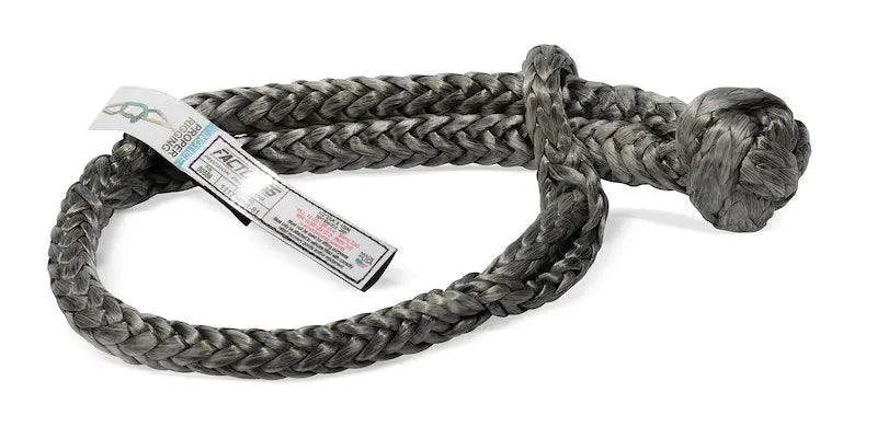 Factor 55 Standard Duty Soft Shackle, 1/2x10, gray braided synthetic, 12000 lb WLL.