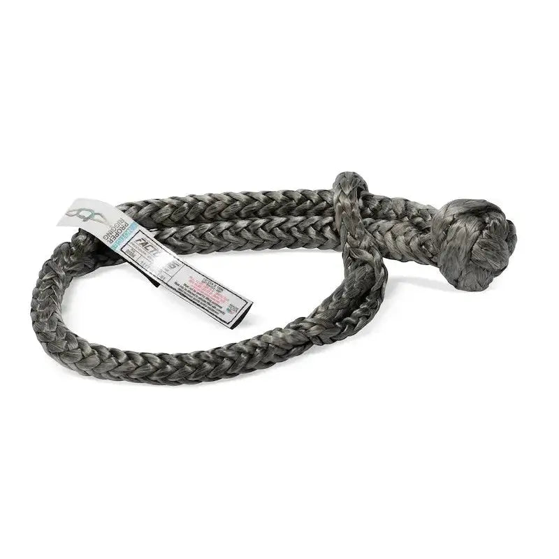 Factor 55 Standard Duty Soft Shackle, 1/2x10, gray braided synthetic, 12000 lb WLL.