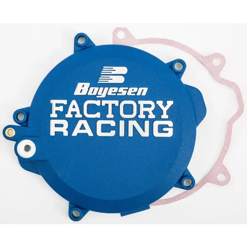 BOYESEN Factory Racing Clutch Cover Husky Blue for Powersports