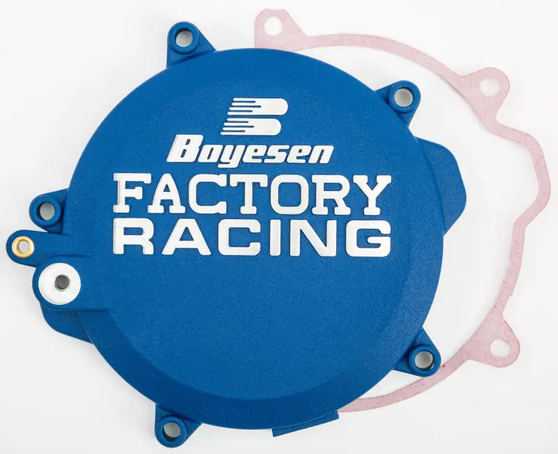 BOYESEN Factory Racing Clutch Cover Husky Blue for Powersports