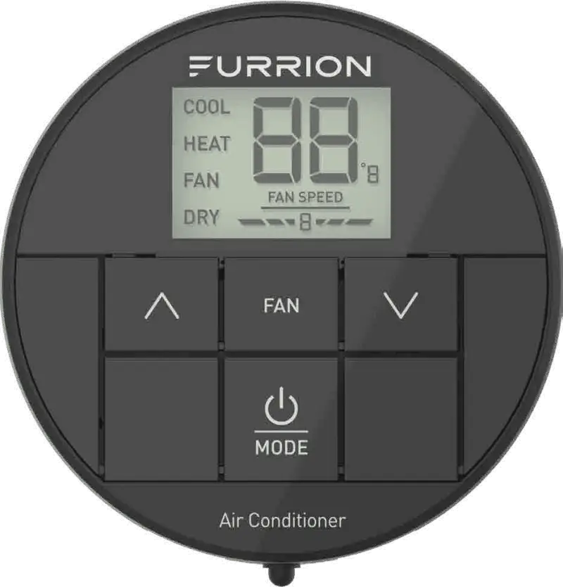 FACW10ESSA-BL Furrion Llc Enhanced Single Zone Basic Backlit thermostat for RVs, offering precise temperature control, backlit display, easy installation, ideal for road trips and getaways, Inside RV, RV Parts Shop, Exterior Parts & Accessories, AVADA - Best Sellers