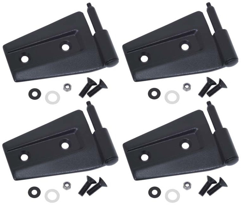 Kentrol 80575 Kentrol 07-18 Jeep Wrangler JK Door Hinge Set 4 Pieces 2 Door - Textured Black