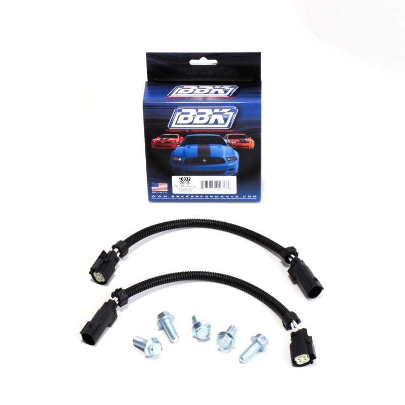 BBK 16332 BBK 2015 Mustang GT V6 6-Pin Front O2 Sensor Wire Harness Extensions 12 (pair) And Bolt Kit