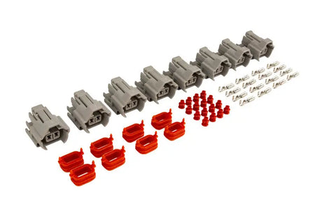 Electrical connector kit for FAST DENSO fuel injector connectors and injectors