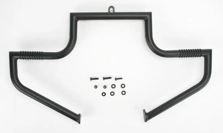 Black engine guard with hardware for FB102-1 FLH Touring 97-Up motorcycle racing style