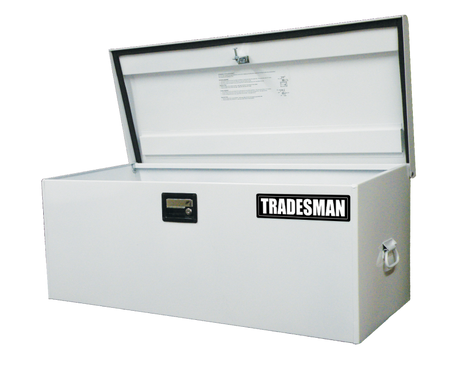 Tradesman Steel Job Site Box/Chest (Light Duty/Large) (42.75in.) - White - 88048