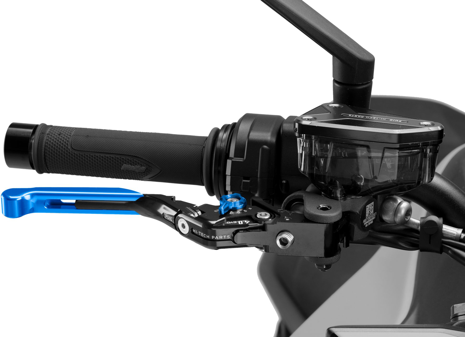 Puig Folding Brake Lever 414ANA - Blue 4.0 Fold Extend