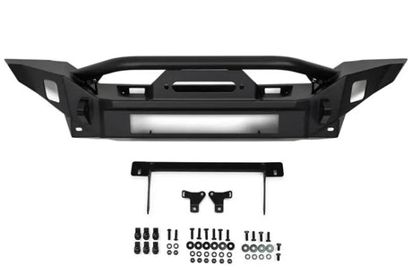 FBJL-07 DV8 Jeep Wrangler Jl & Gladiator Jt front bumper with hardware kit for enhanced performance and durability.