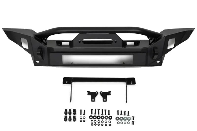 FBJL-07 DV8 Jeep Wrangler Jl & Gladiator Jt front bumper with hardware kit for enhanced performance and durability.