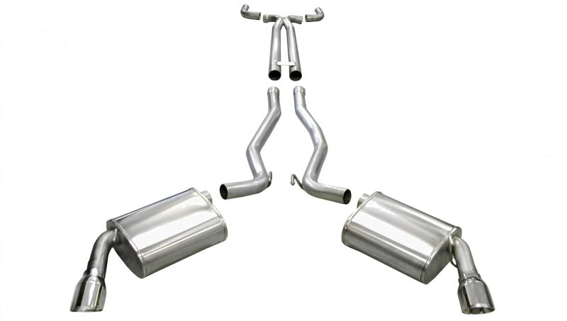 CORSA Performance 14954 Corsa 10-13 Chevrolet Camaro Convertible SS 6.2L V8 Manual Polished Sport Cat-Back + XO Exhaust