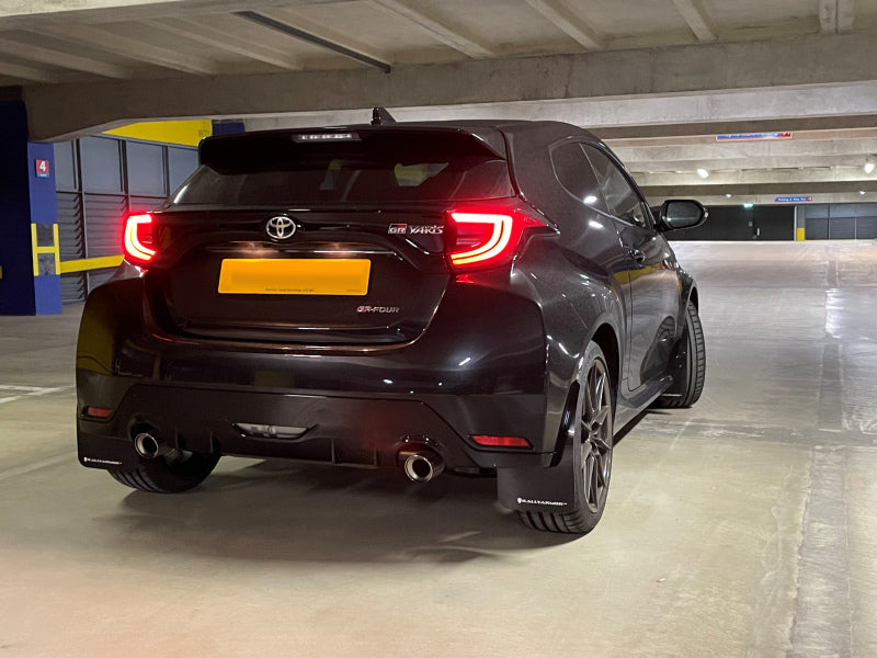 Rally Armor MF74-UR-BLK/GRY Rally Armor 20-22 Toyota GR Yaris Hatchback Black Mud Flap w/ Grey Logo