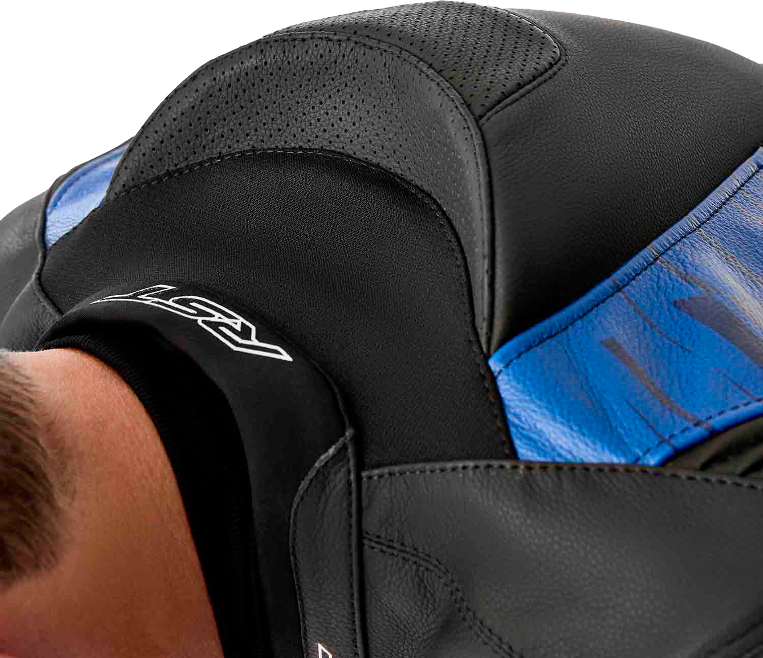 Tractech Evo D3o Jacket Blk/Blue Leather Sm