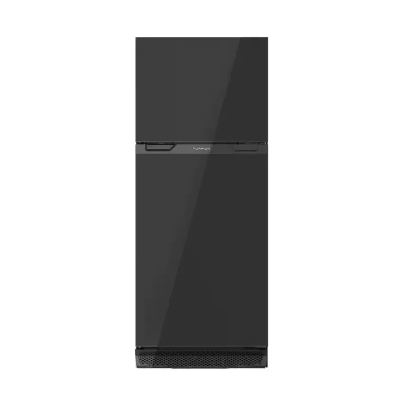 Black top-freezer refrigerator Furrion Arctic 10 Cu.Ft. with right hinge design