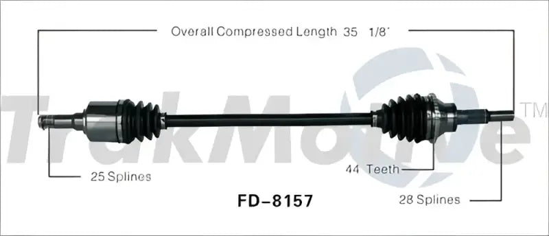 FD-8157 Trakmotive New Cv Axle - Shaft