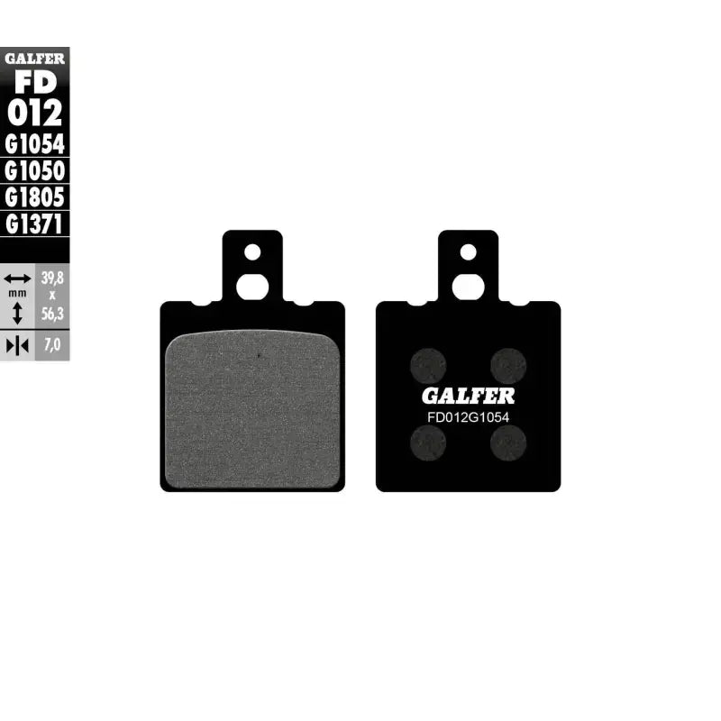 FD012G1054 Brake Pads Semi Metallic Fd012g1054 - Semi-Metallic