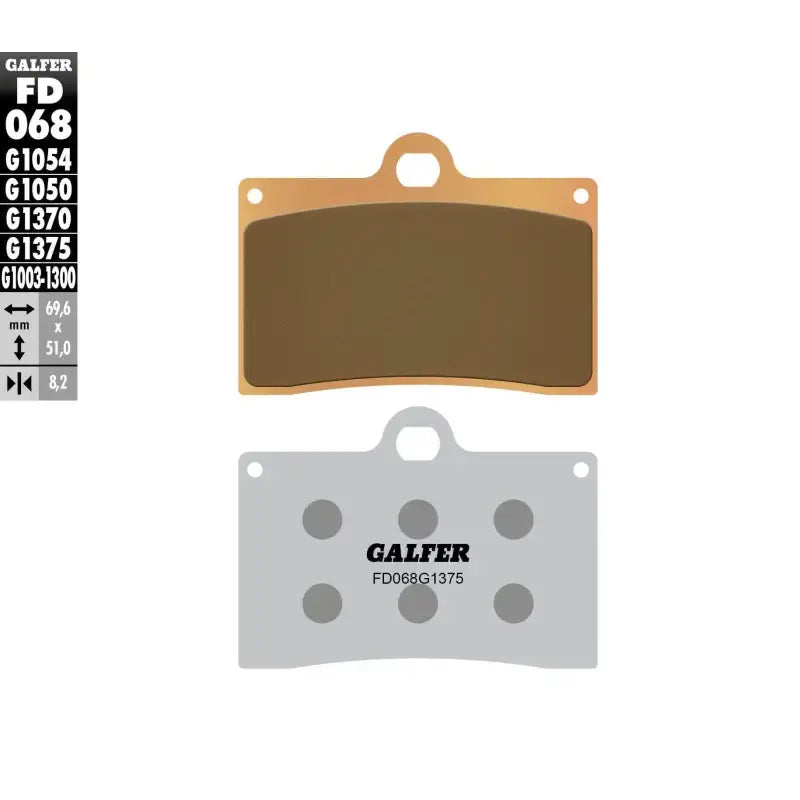 FD068G1054 Brake Pads Semi Metallic Fd068g1054 - Semi-Metallic