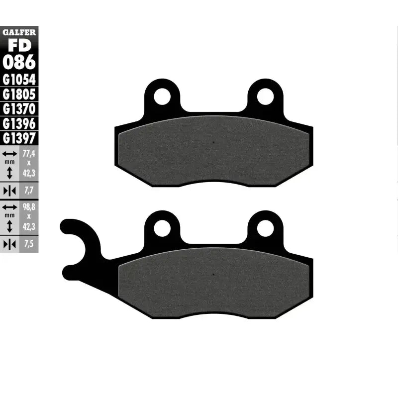 FD086G1054 Brake Pads Semi Metallic Fd086g1054 - Semi-Metallic