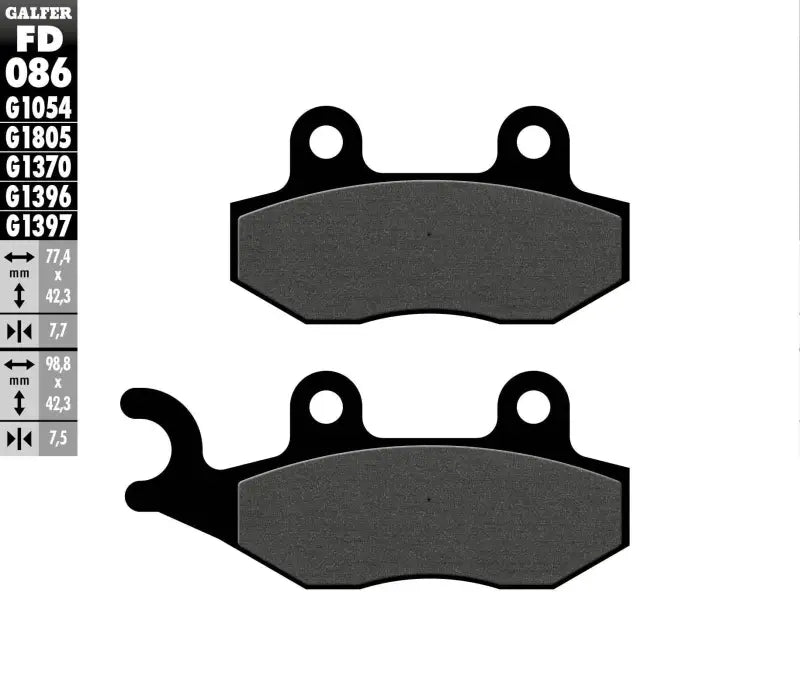 FD086G1054 Brake Pads Semi Metallic Fd086g1054 - Semi-Metallic
