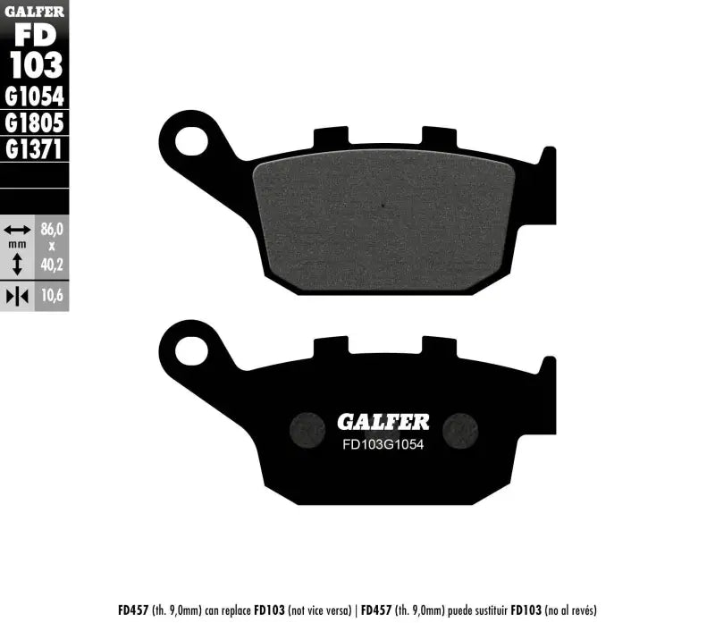 FD103G1054 Brake Pads Semi Metallic Fd103g1054 - Semi-Metallic