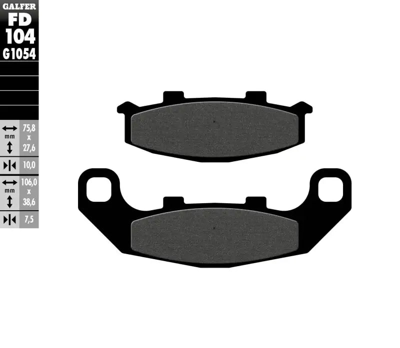 FD104G1054 Brake Pads Semi Metallic Fd104g1054 - Semi-Metallic