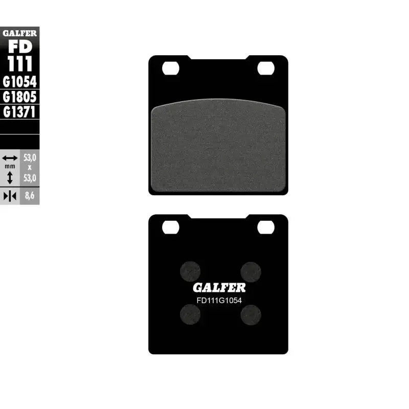 FD111G1054 Brake Pads Semi Metallic Fd111g1054 - Semi-Metallic