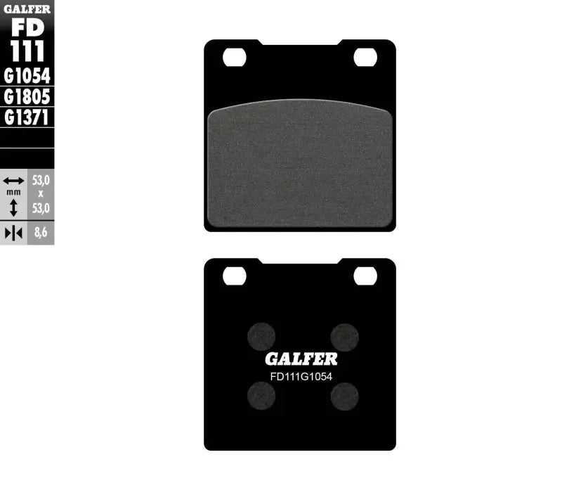 FD111G1054 Brake Pads Semi Metallic Fd111g1054 - Semi-Metallic