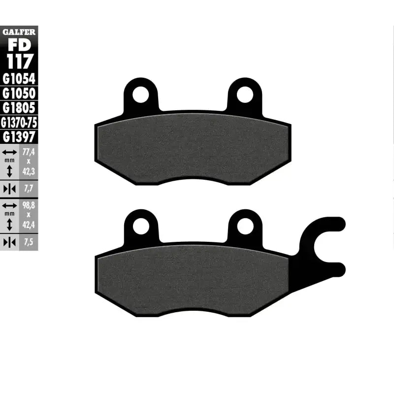 FD117G1054 Brake Pads Semi Metallic Fd117g1054 - Semi-Metallic