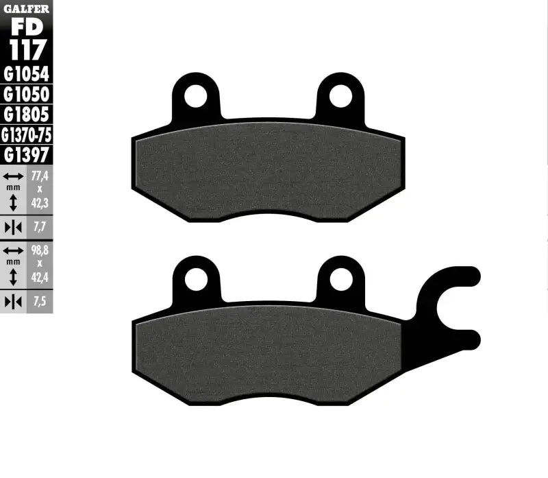 FD117G1054 Brake Pads Semi Metallic Fd117g1054 - Semi-Metallic