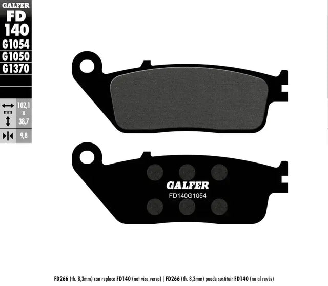 FD140G1054 Brake Pads Semi Metallic Fd140g1054 - Semi-Metallic