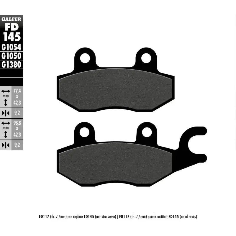 FD145G1054 Brake Pads Semi Metallic Fd145g1054 - Semi-Metallic
