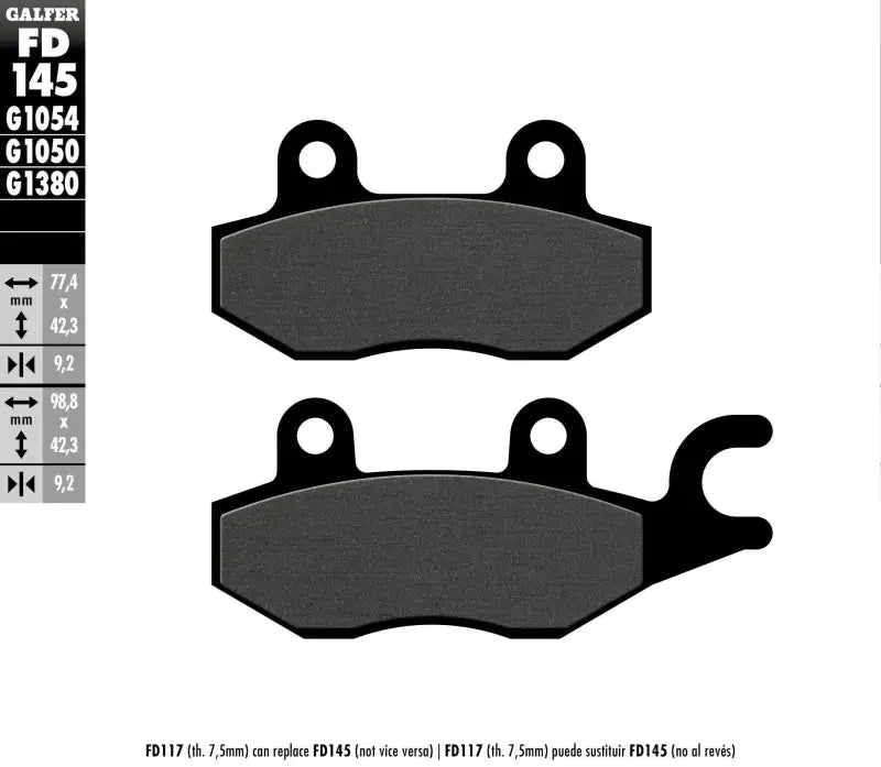 FD145G1054 Brake Pads Semi Metallic Fd145g1054 - Semi-Metallic