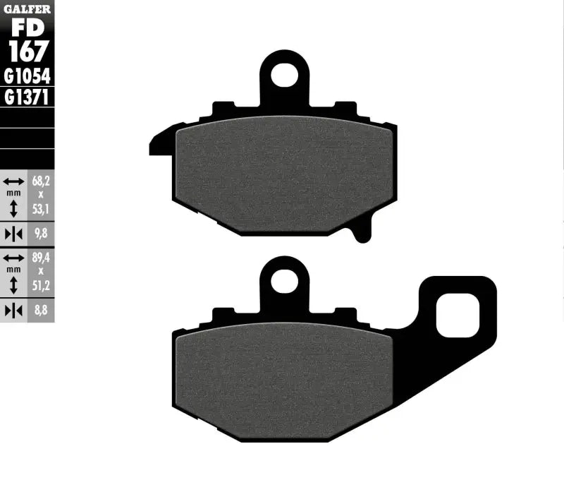 FD167G1054 Brake Pads Semi Metallic Fd167g1054 - Semi-Metallic