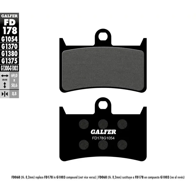 FD178G1054 Brake Pads Semi Metallic Fd178g1054 - Semi-Metallic