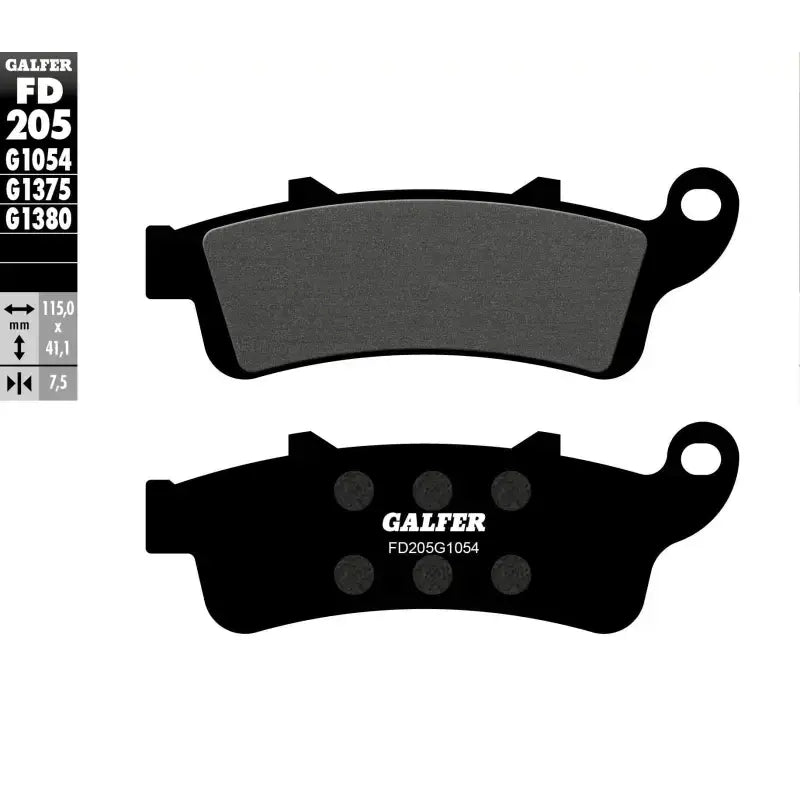 FD205G1054 Brake Pads Semi Metallic Fd205g1054 - Semi-Metallic