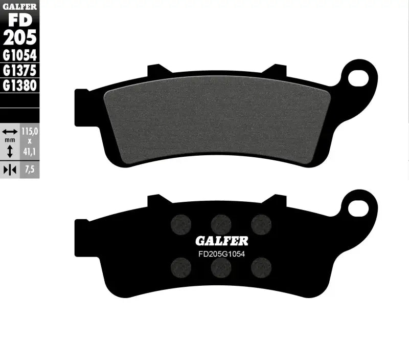 FD205G1054 Brake Pads Semi Metallic Fd205g1054 - Semi-Metallic