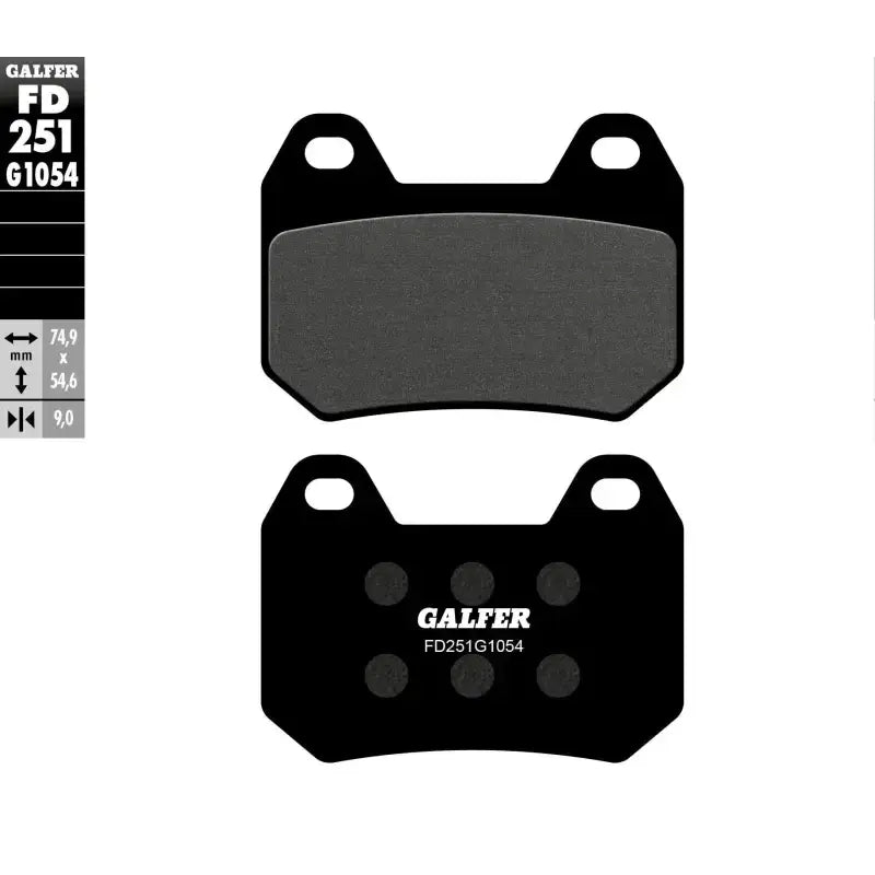 FD251G1054 Brake Pads Semi Metallic Fd251g1054 - Semi-Metallic