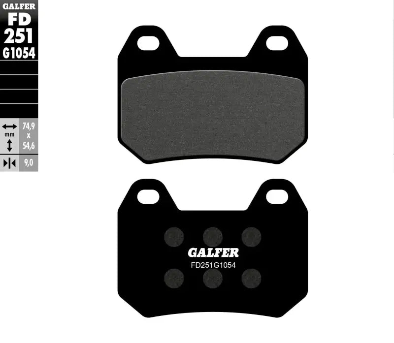 FD251G1054 Brake Pads Semi Metallic Fd251g1054 - Semi-Metallic