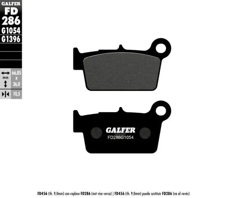 FD286G1054 Brake Pads Semi Metallic Fd286g1054 - Semi-Metallic