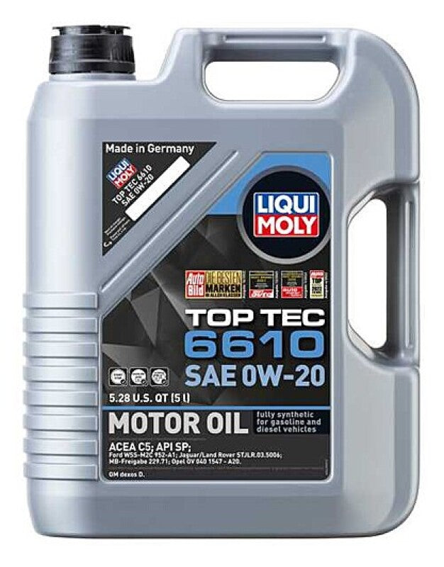 LIQUI MOLY 22190 LIQUI MOLY 5L Top Tec 6610 Motor Oil SAE 0W20 - 22190