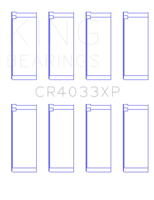 King Engine Bearings CR4033XPSTDX King Honda F20C/F22C / 97-01 H22A4 (Size STDX) Rod Bearing Set