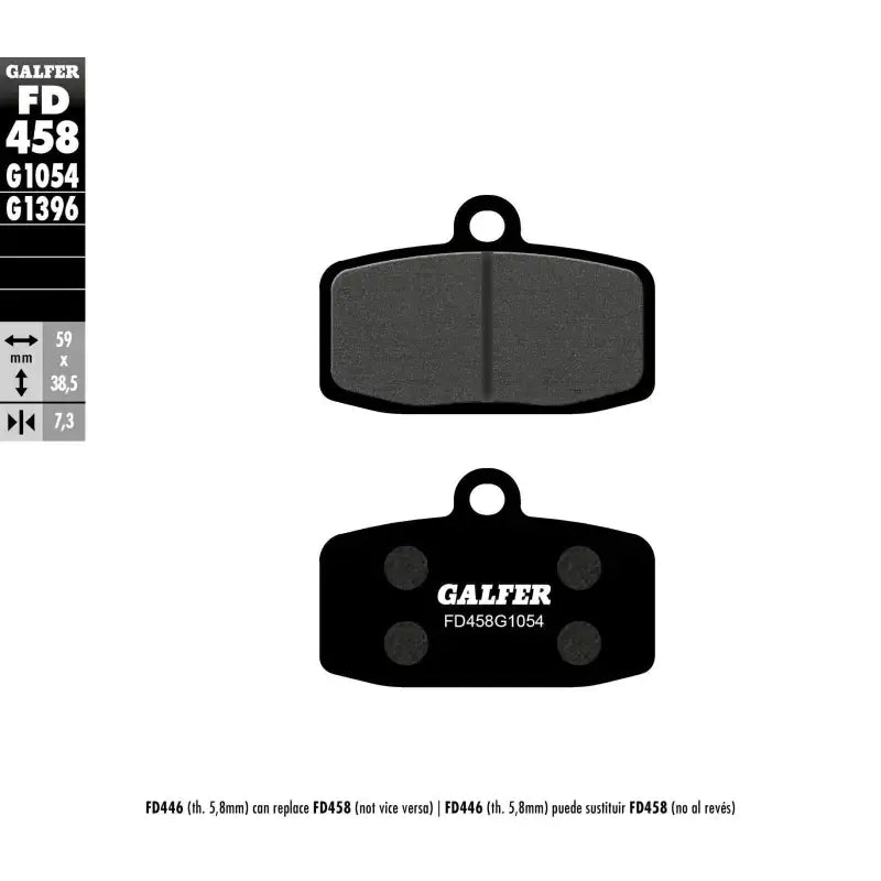 FD458G1054 Brake Pads Semi Metallic Fd458g1054 - Semi-Metallic