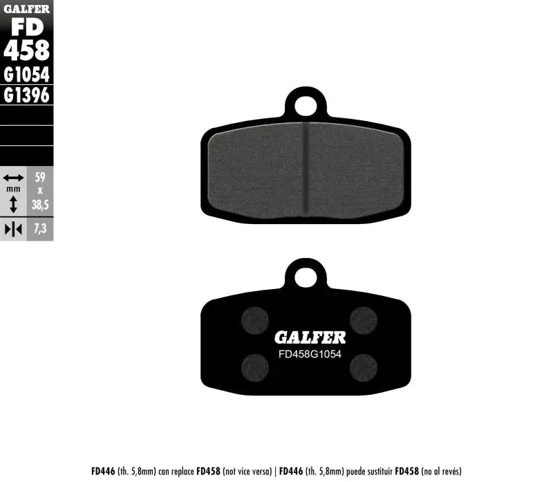 FD458G1054 Brake Pads Semi Metallic Fd458g1054 - Semi-Metallic