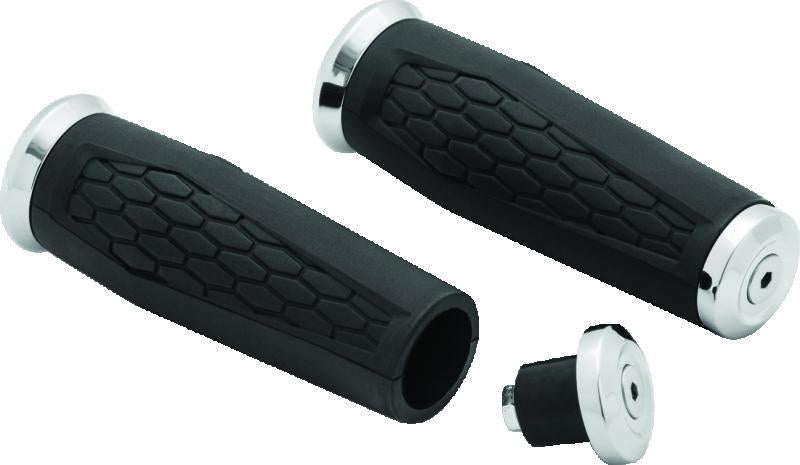 Kuryakyn 5928 Kuryakyn Hex Grips 7/8inch Universal Chrome - 5928