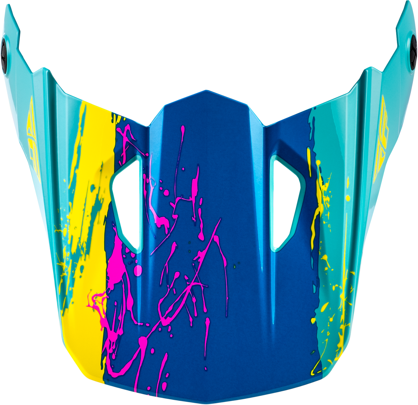 Yth Kinetic Drip Helmet Visor Turquoise/Pink/Yellow Ys Yl