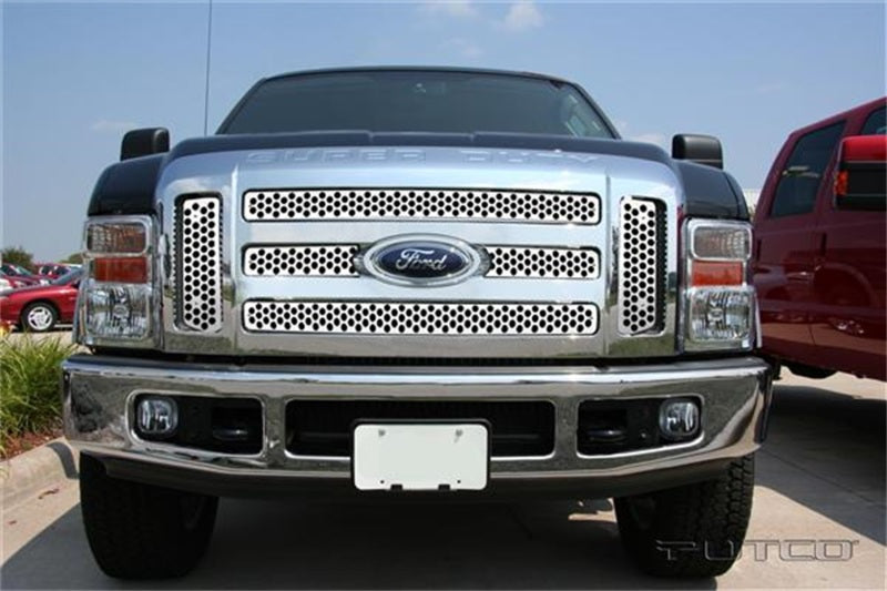 Putco 84197 Putco 08-10 Ford SuperDuty (Will not Fit XL/FX4) Punch Stainless Steel Grilles - 84197