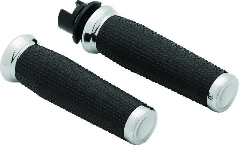 Kuryakyn 5944 Kuryakyn Thresher Grips 14-17 Indian Models Chrome - 5944