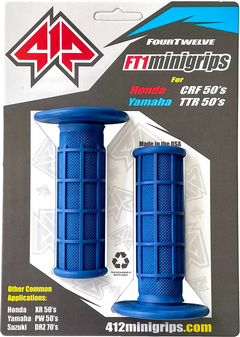 Mini Grips Blue 3/4"